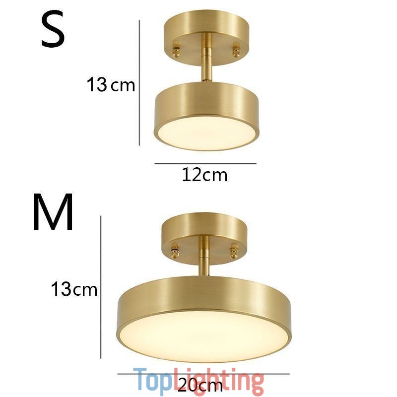 Gold Copper Mini Round Ceiling Light