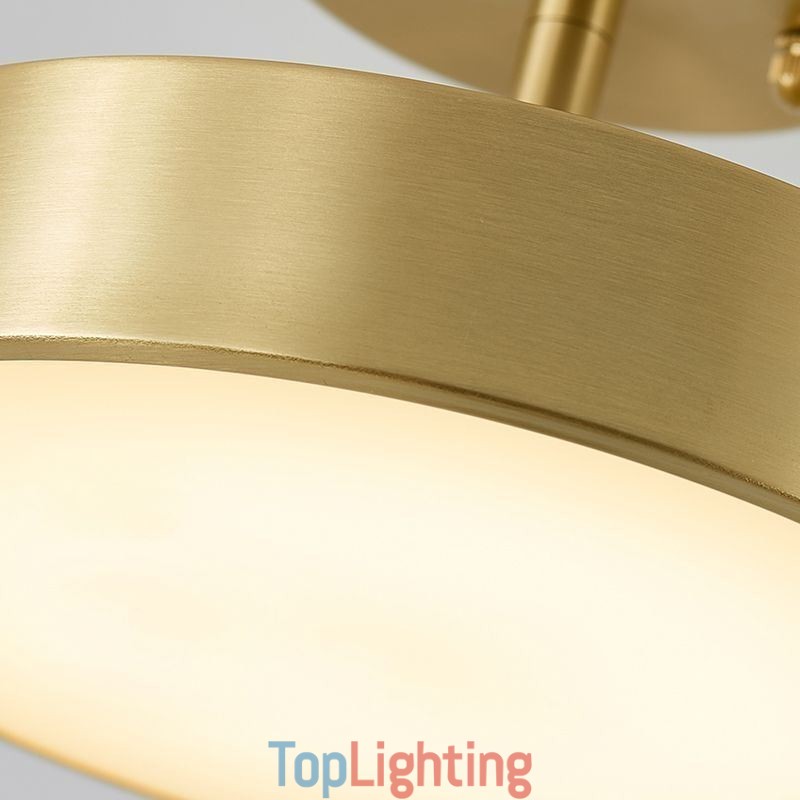 Gold Copper Mini Round Ceiling Light