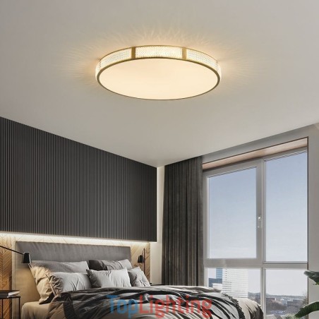Flush Mount Ceiling Light Round Light Fixtures Tricolor Dimming Flush Mount Ceiling Light Round Light Fixtures Tricolor Dimming