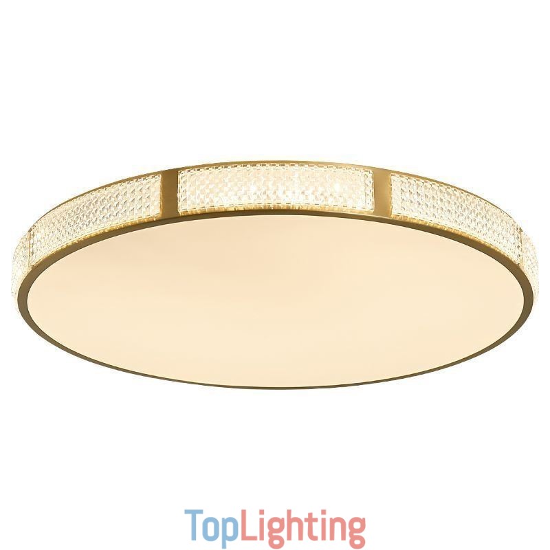 Flush Mount Ceiling Light Round Light Fixtures Tricolor Dimming