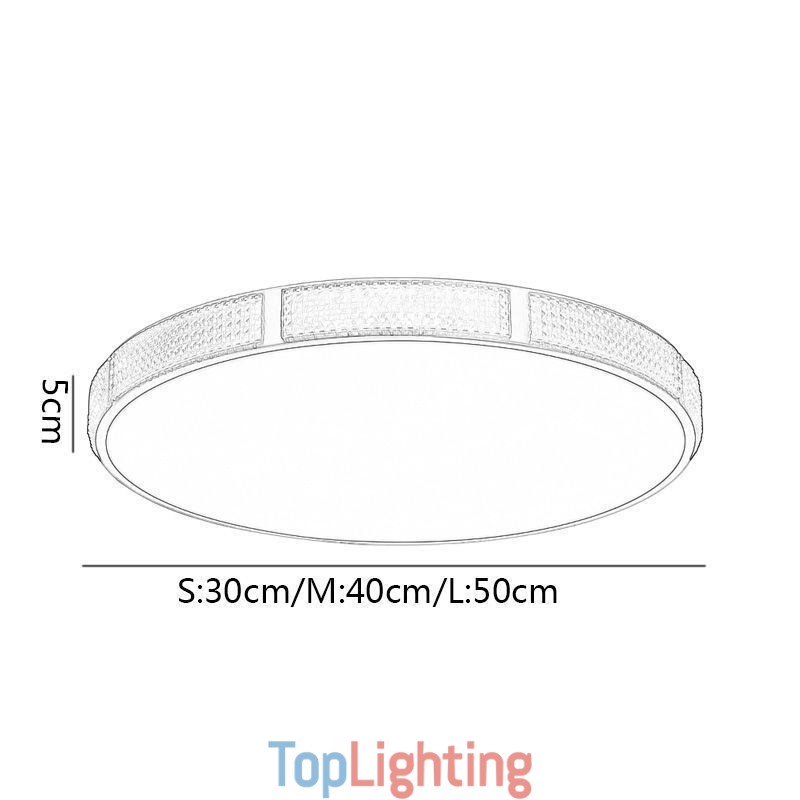 Flush Mount Ceiling Light Round Light Fixtures Tricolor Dimming