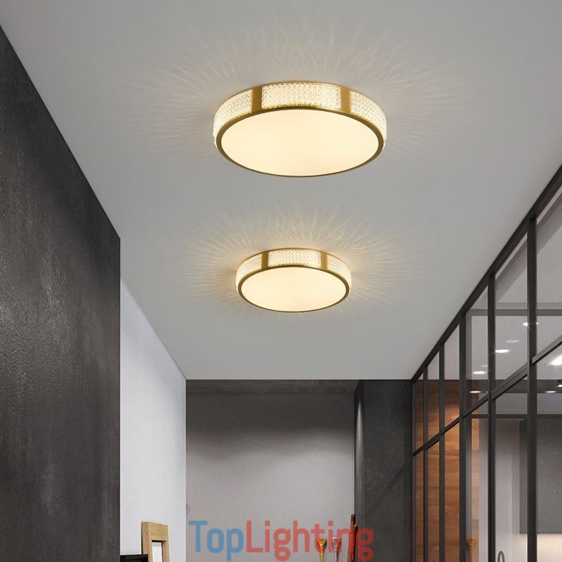Flush Mount Ceiling Light Round Light Fixtures Tricolor Dimming