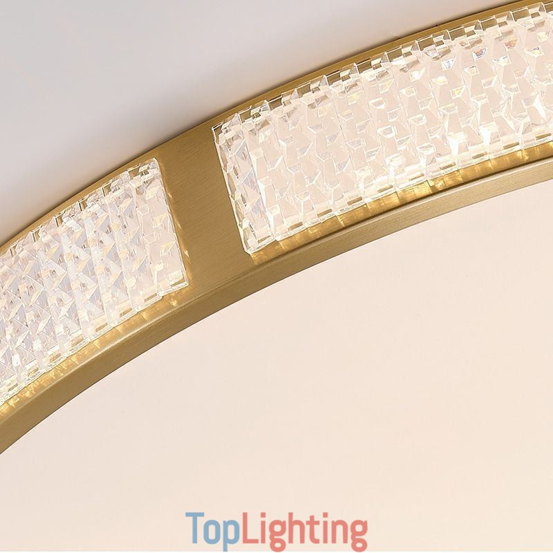 Flush Mount Ceiling Light Round Light Fixtures Tricolor Dimming