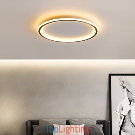 Flush Mount Ceiling Light Round Light Fixtures Tricolor Dimming Flush Mount Ceiling Light Round Light Fixtures Tricolor Dimming