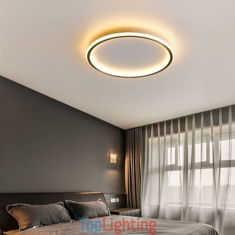 Flush Mount Ceiling Light Round Light Fixtures Tricolor Dimming