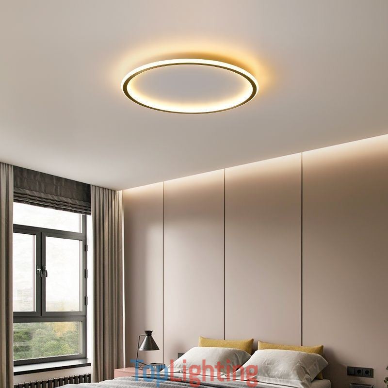 Flush Mount Ceiling Light Round Light Fixtures Tricolor Dimming
