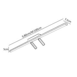 Linear Ceiling Flush Mount Acrylic Spotlight