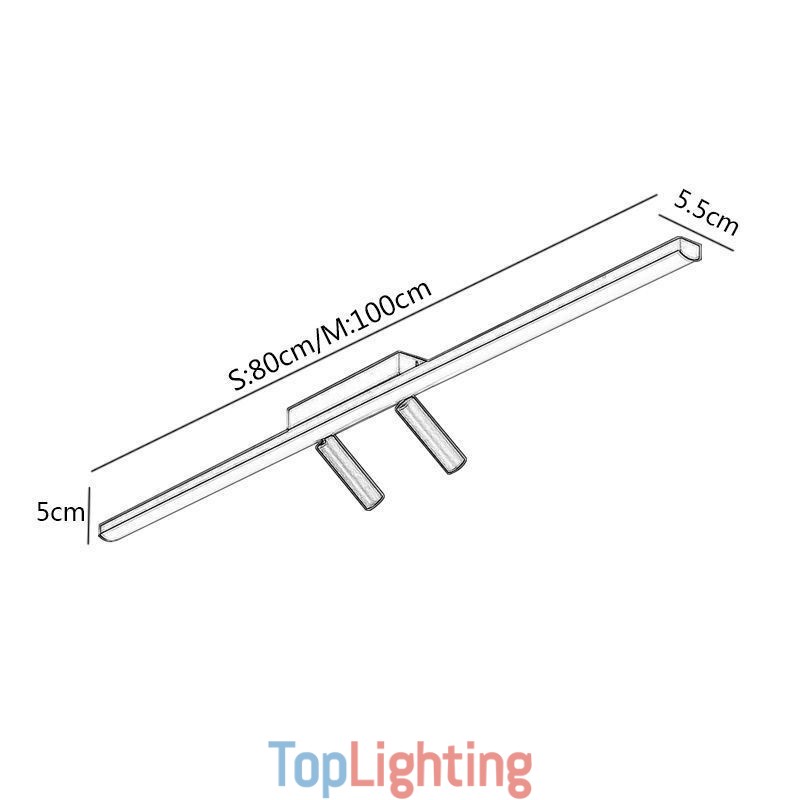 Linear Ceiling Flush Mount Acrylic Spotlight