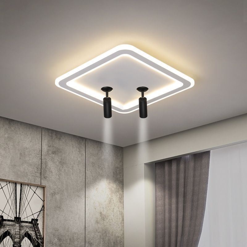 Square Flush Mount Ceiling Light Acrylic Spotlight