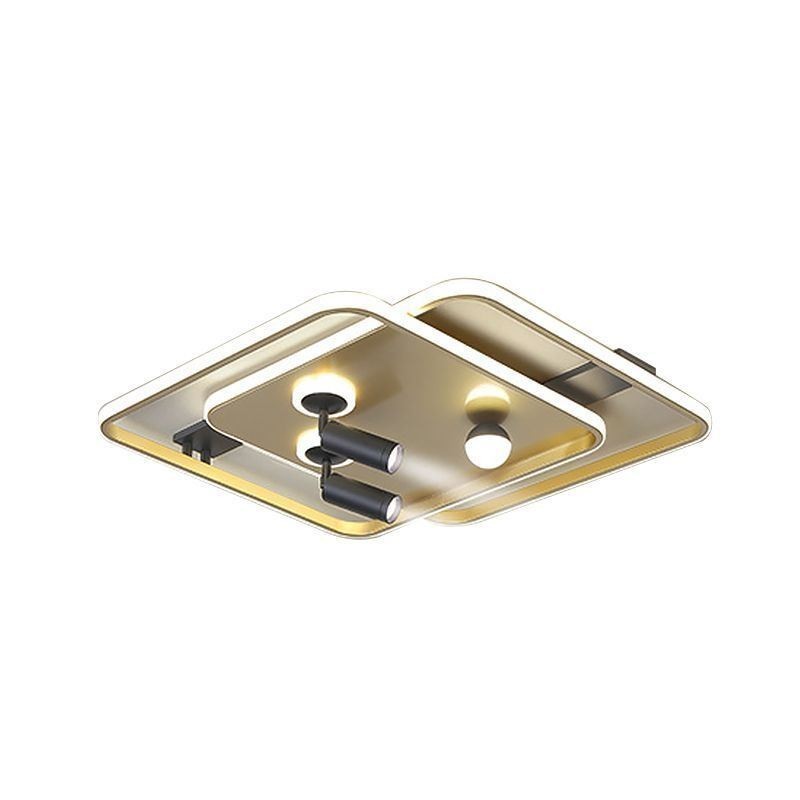 Square Flush Mount Acrylic Ceiling Light Spotlight