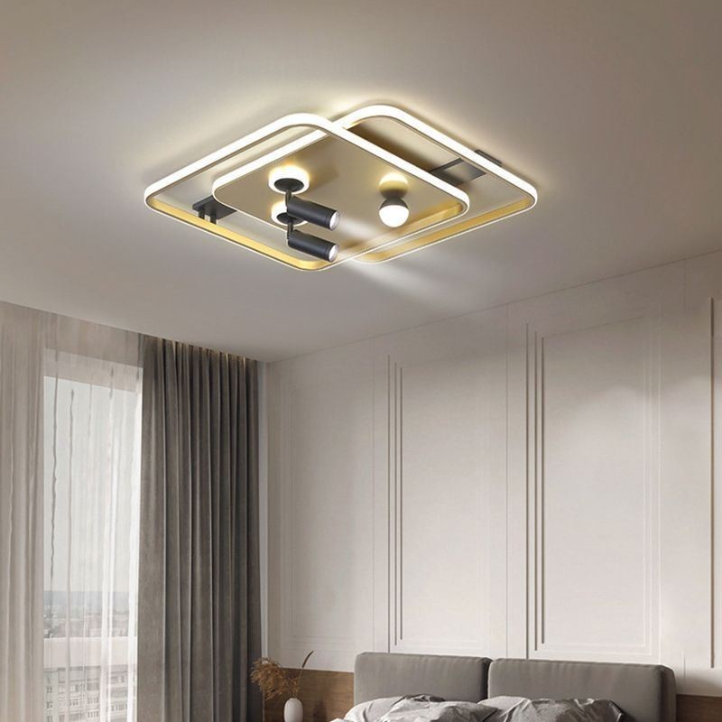 Square Flush Mount Acrylic Ceiling Light Spotlight