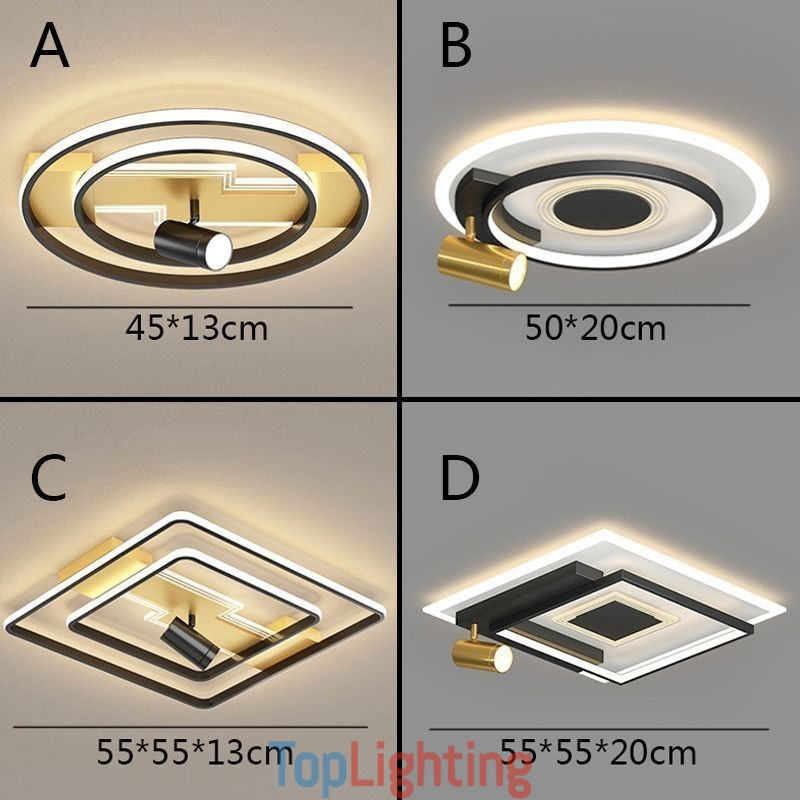 Geometric Flush Mount Acrylic Ceiling Light Spotlight