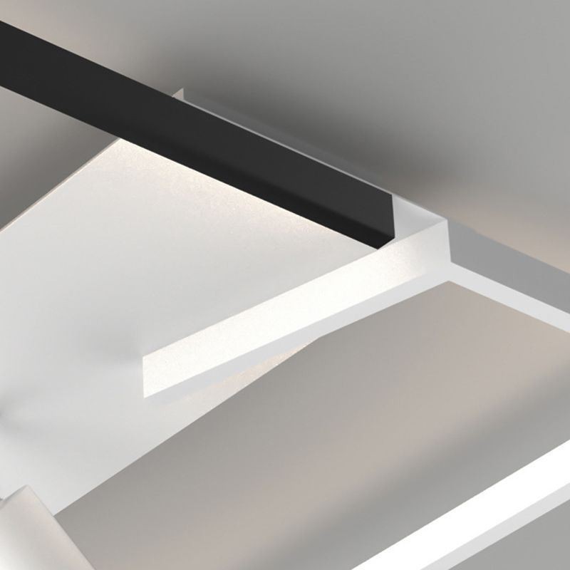 Ceiling Lamp Black & White Acrylic Lighting Spotlight