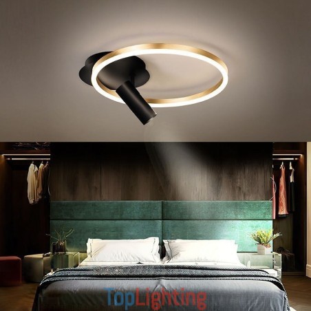 Ceiling Lamp Brushed Gold Halo Ring Lighting Spotlight Ceiling Lamp Brushed Gold Halo Ring Lighting Spotlight