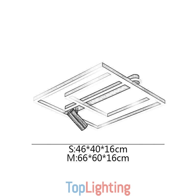 Flush Mount Minimalist Acrylic Ceiling Lamp Spotlight