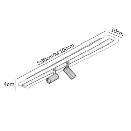 Linear Flush Mount Acrylic Ceiling Lamp Spotlight