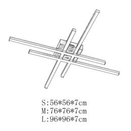 Linear Flush Mount Ceiling Light Simple Acrylic Lighting