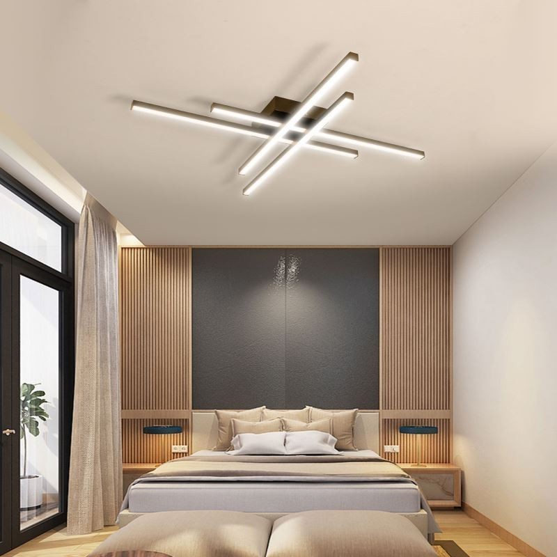 Linear Flush Mount Ceiling Light Simple Acrylic Lighting