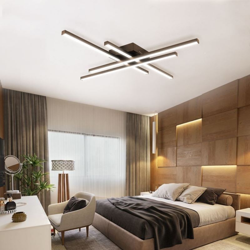 Linear Flush Mount Ceiling Light Simple Acrylic Lighting