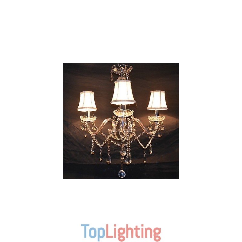 Modern Splendid 3 Lights Chandelier With Crystal Arm
