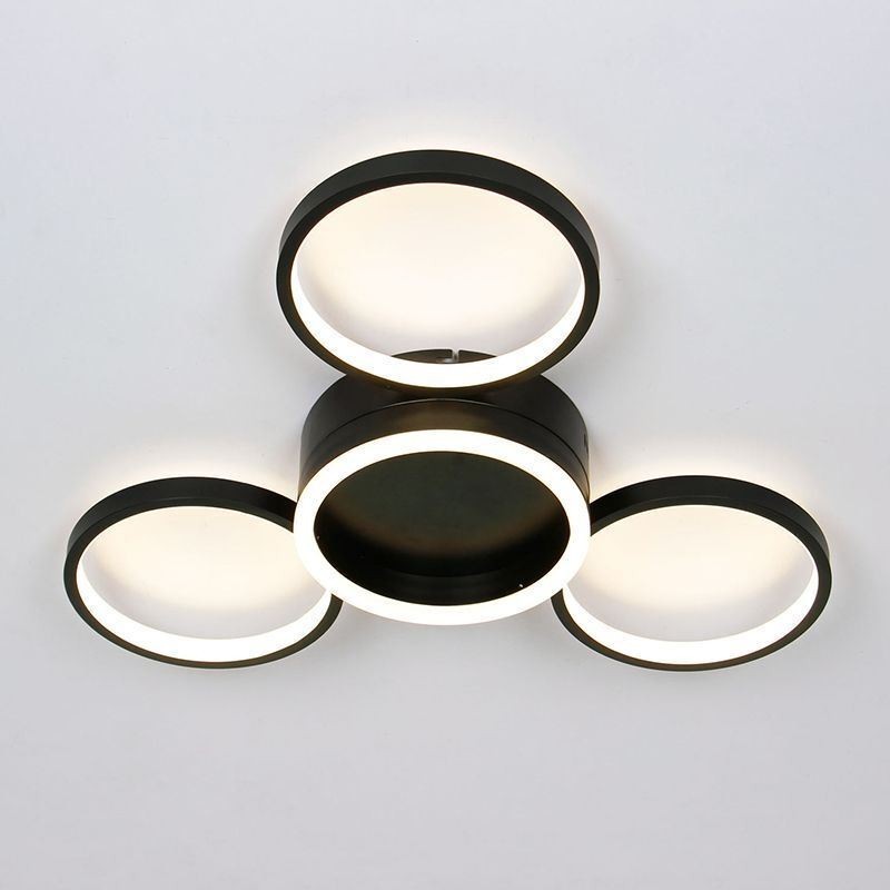 4 Ring Flush Mount Ceiling Light