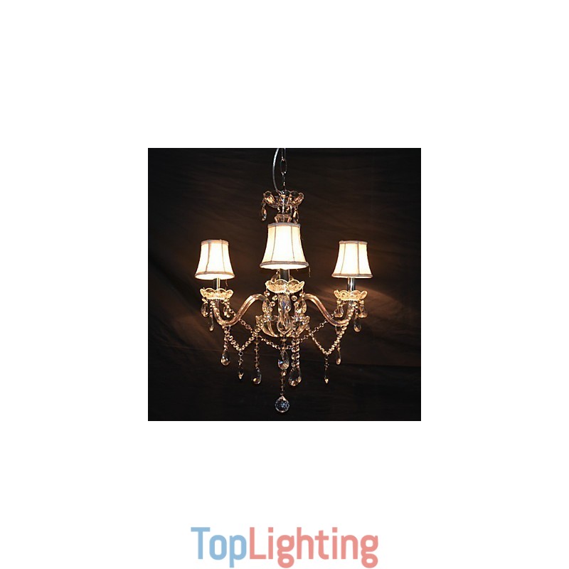 Modern Splendid 3 Lights Chandelier With Crystal Arm