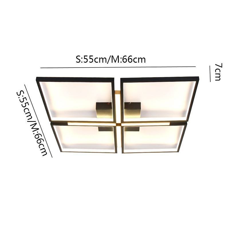 Square Flush Mount Ceiling Light Acrylic Decorative Light