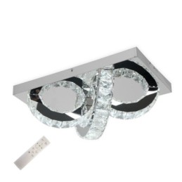 Semi Ring Flush Mount Crystal Ceiling Light