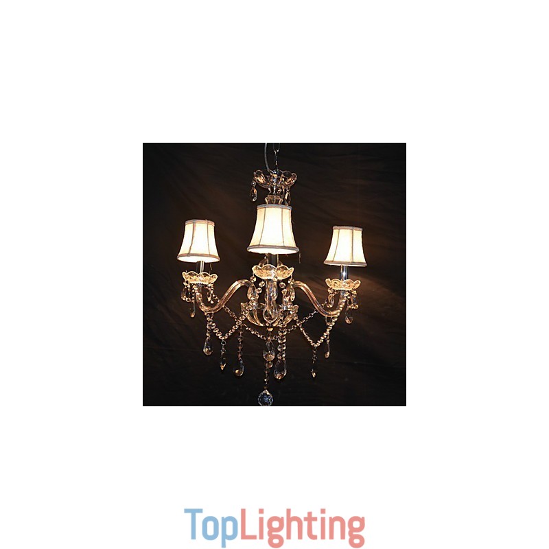 Modern Splendid 3 Lights Chandelier With Crystal Arm