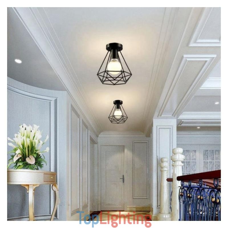 Diamond Shaped Flush Mount Ceiling Light