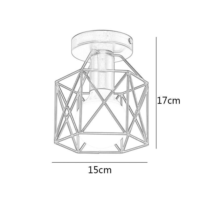 Metal Cage Flush Mount Ceiling Light