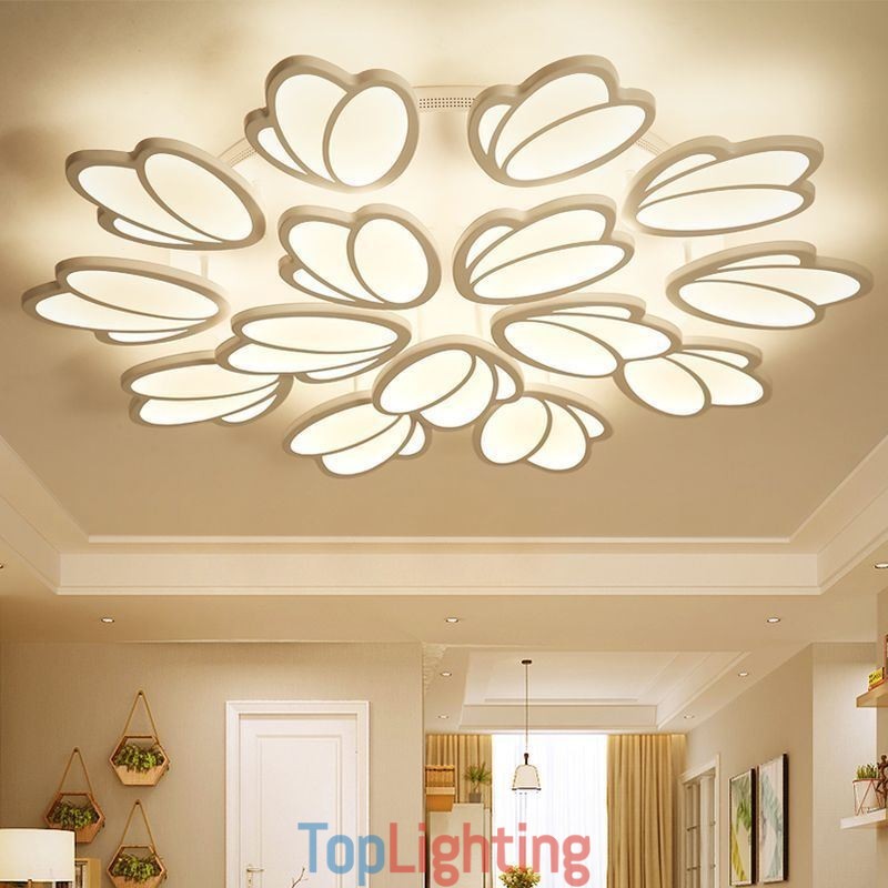Modern Flush Mount Ceiling Light Tulip Decorative Lighting