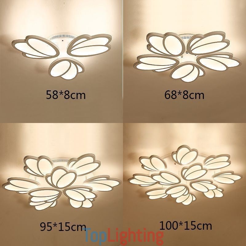 Modern Flush Mount Ceiling Light Tulip Decorative Lighting