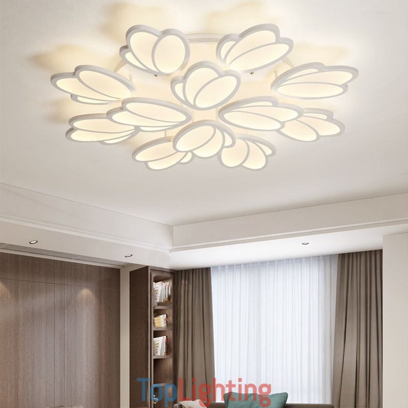Modern Flush Mount Ceiling Light Tulip Decorative Lighting