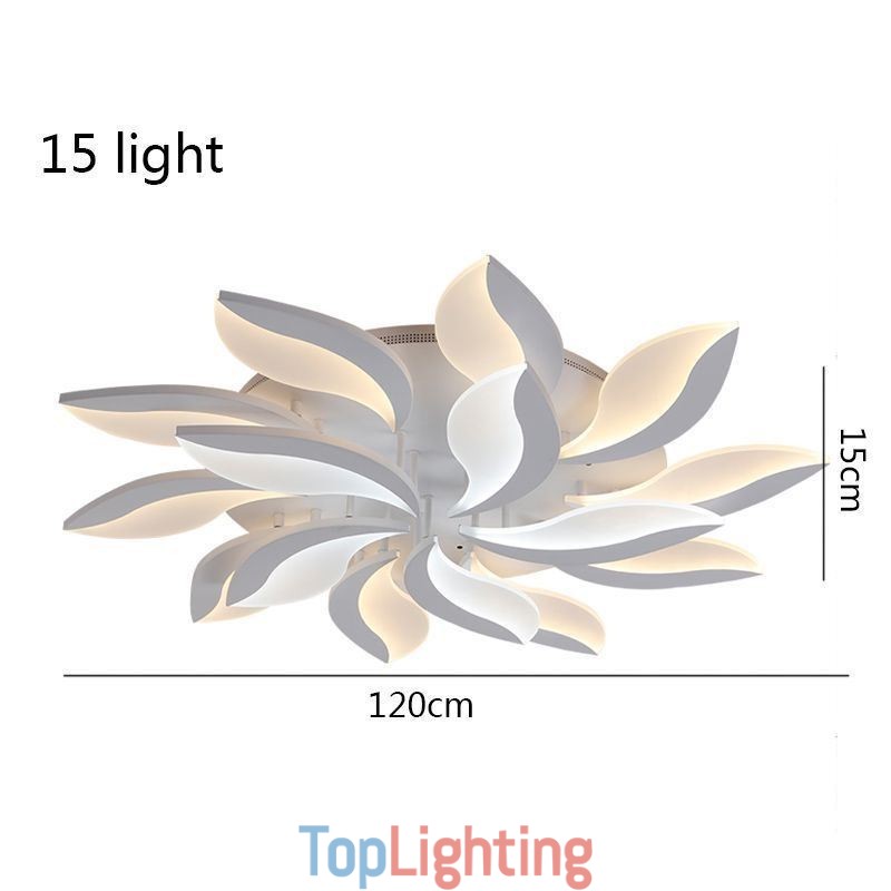 Acrylic Petal Flush Mount Ceiling Light