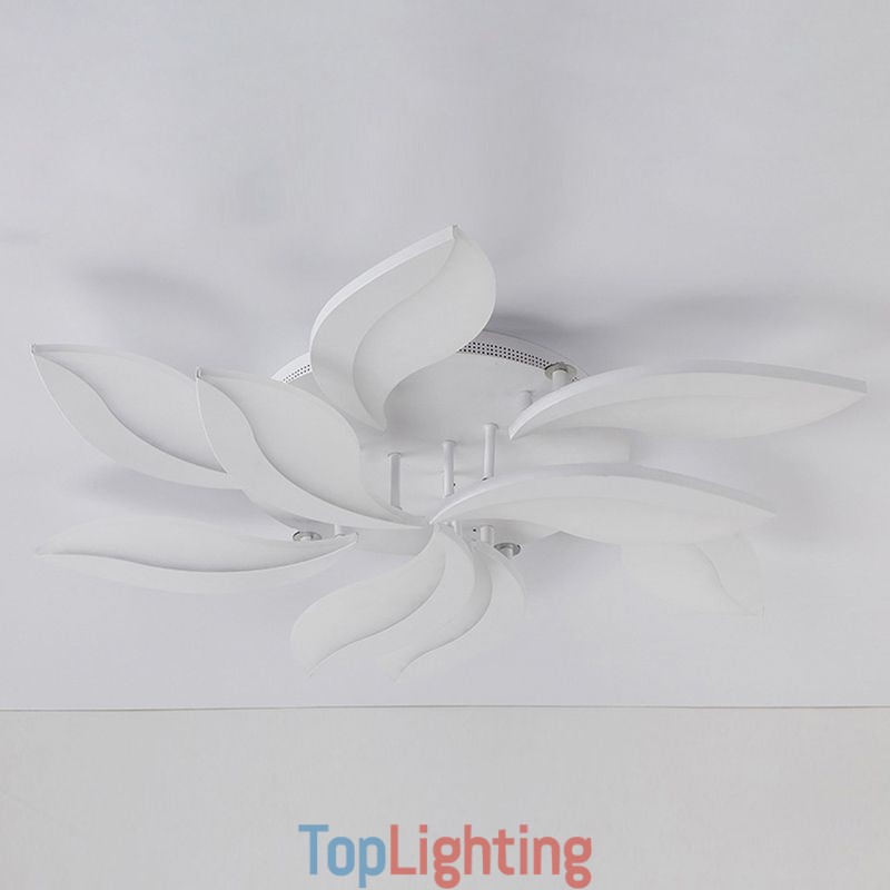 Acrylic Petal Flush Mount Ceiling Light