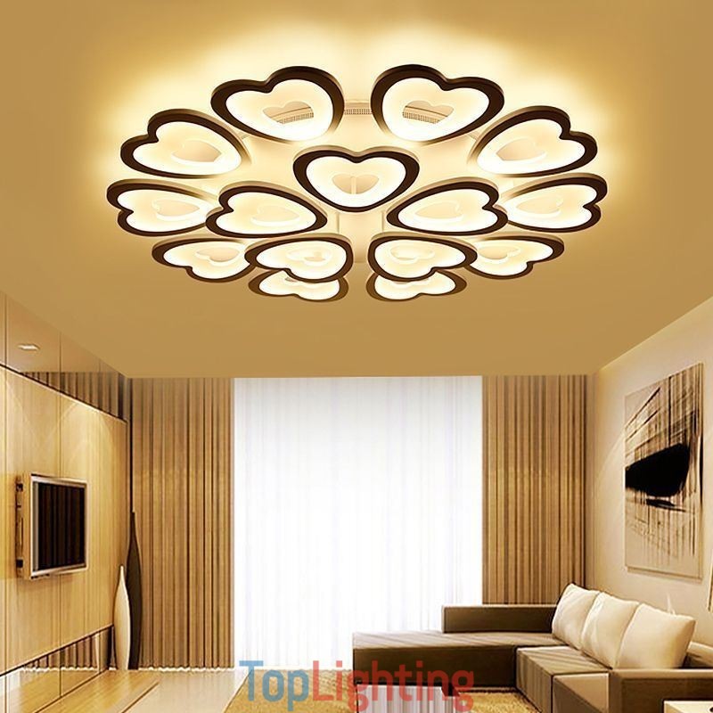 Heart Shaped Petal Ceiling Light Flush Mount