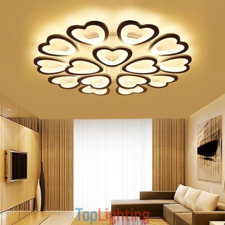 Heart Shaped Petal Ceiling Light Flush Mount Heart Shaped Petal Ceiling Light Flush Mount