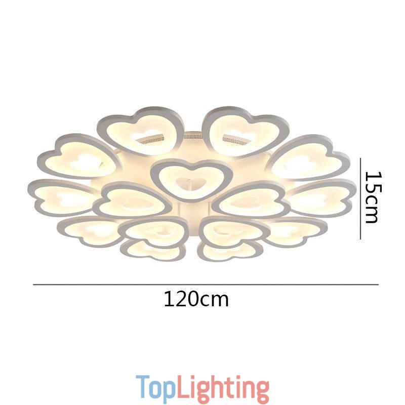 Heart Shaped Petal Ceiling Light Flush Mount