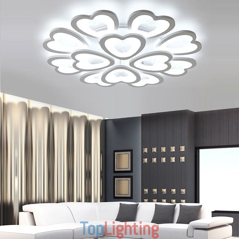 Heart Shaped Petal Ceiling Light Flush Mount