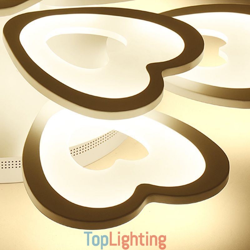 Heart Shaped Petal Ceiling Light Flush Mount