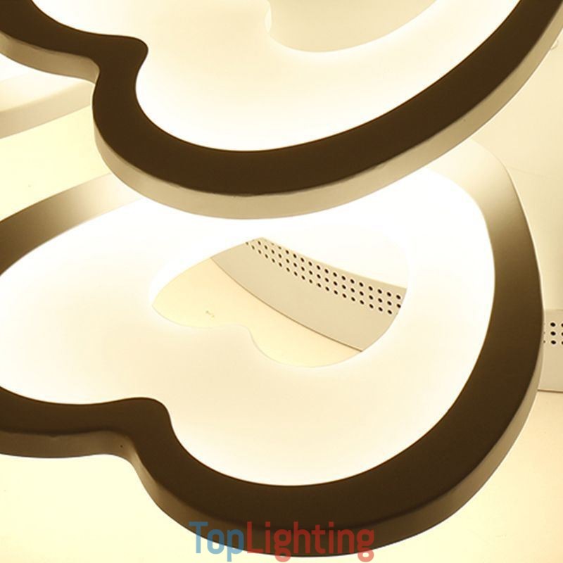 Heart Shaped Petal Ceiling Light Flush Mount