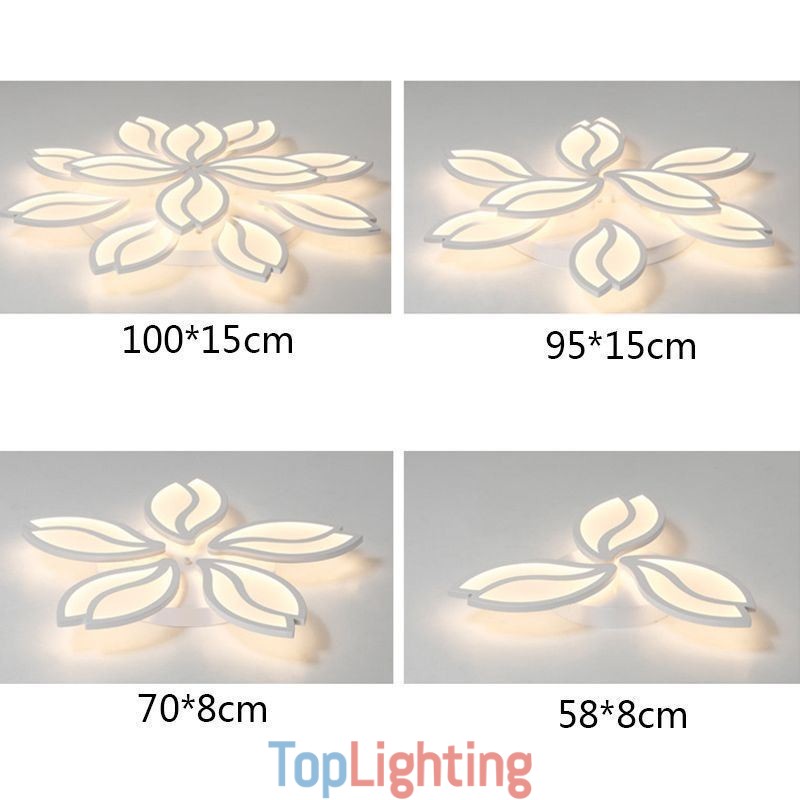 Acrylic Flower Flush Mount Ceiling Light