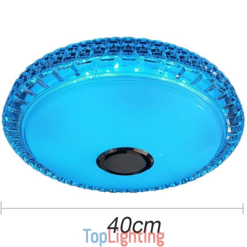 Flush Mount Ceiling Light Remote APP Control Bluetooth Music Speaker Light