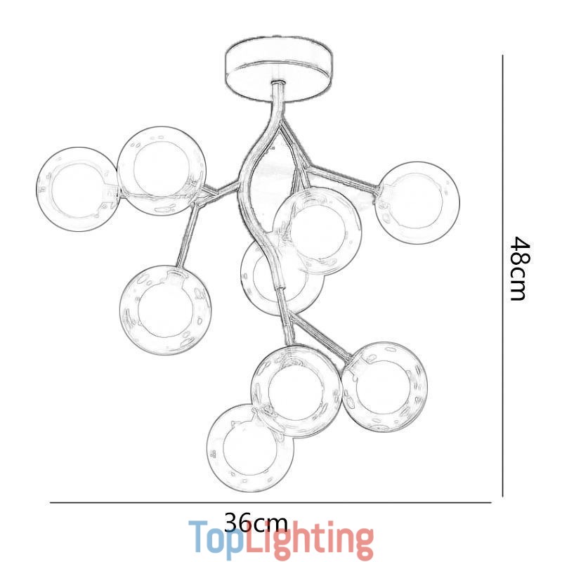 Nordic Branches Flush Mount Ceiling Light