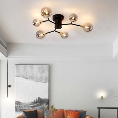Glass Ball Flush Mount Magic Bean Ceiling Light Glass Ball Flush Mount Magic Bean Ceiling Light