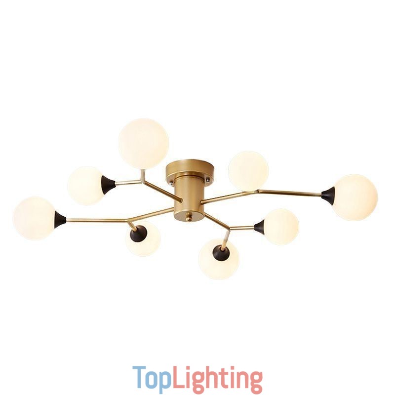 Glass Ball Flush Mount Magic Bean Ceiling Light