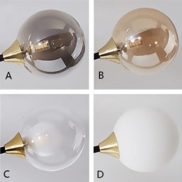 Glass Ball Flush Mount Magic Bean Ceiling Light
