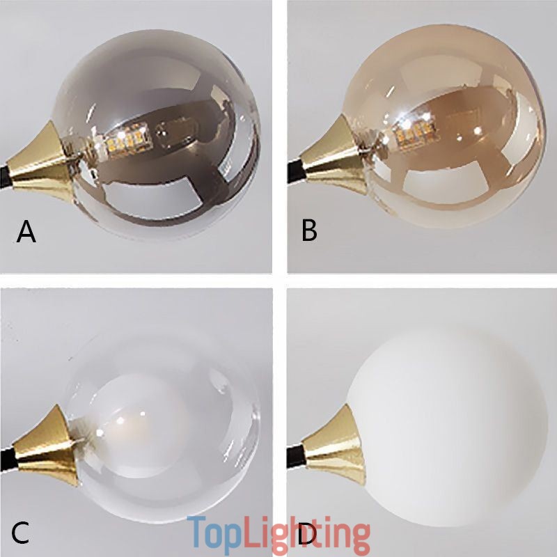 Glass Ball Flush Mount Magic Bean Ceiling Light