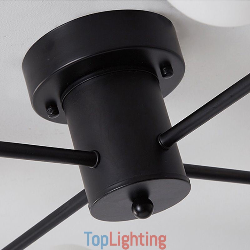 Glass Ball Flush Mount Magic Bean Ceiling Light